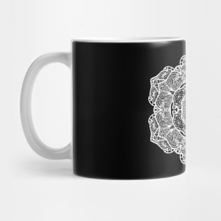 Elegant mandala - White Lace Mug